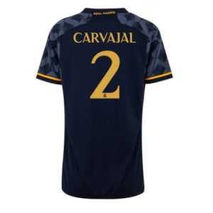 Real Madrid Fotballdrakt Dame Daniel Carvajal #2 Bortetrøye 2023-24 Kortermet