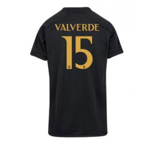 Real Madrid Fotballdrakt Dame Federico Valverde #15 Tredje Trøye 2023-24 Kortermet