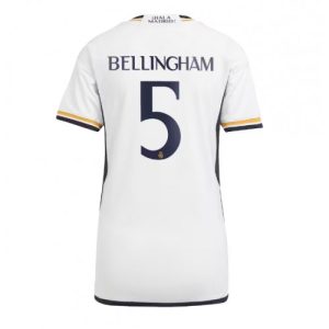 Real Madrid Fotballdrakt Dame Jude Bellingham #5 Hjemmetrøye 2023-24 Kortermet