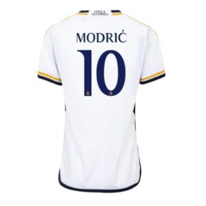 Real Madrid Fotballdrakt Dame Luka Modric #10 Hjemmetrøye 2023-24 Kortermet