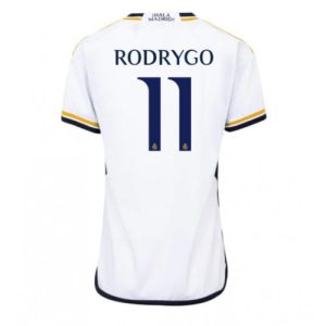Real Madrid Fotballdrakt Dame Rodrygo Goes #11 Hjemmetrøye 2023-24 Kortermet