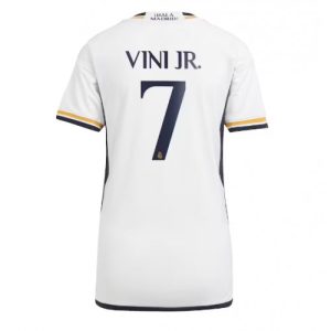 Real Madrid Fotballdrakt Dame Vinicius Junior #7 Hjemmetrøye 2023-24 Kortermet