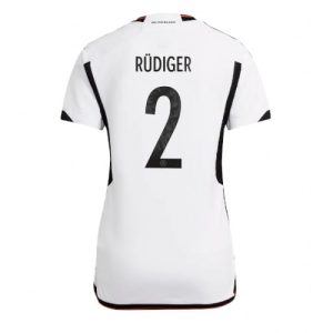 Tyskland Fotballdrakt Dame Antonio Rudiger #2 Hjemmetrøye FIFA VM 2022 Kortermet