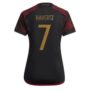 Tyskland Fotballdrakt Dame Kai Havertz #7 Bortetrøye FIFA VM 2022 Kortermet