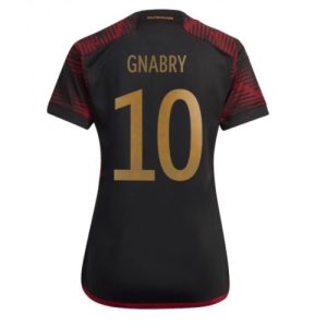 Tyskland Fotballdrakt Dame Serge Gnabry #10 Bortetrøye FIFA VM 2022 Kortermet