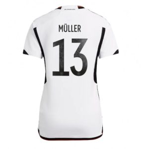 Tyskland Fotballdrakt Dame Thomas Muller #13 Hjemmetrøye FIFA VM 2022 Kortermet