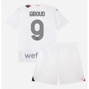 AC Milan Fotballdrakt Olivier Giroud #9 Bortedrakt Barn 2023-24 Kortermet (+ Korte bukser)