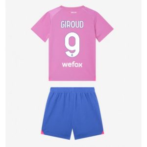 AC Milan Fotballdrakt Olivier Giroud #9 Tredjedrakt Barn 2023-24 Kortermet (+ Korte bukser)