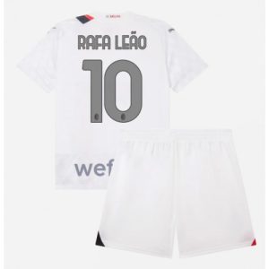 AC Milan Fotballdrakt Rafael Leao #10 Bortedrakt Barn 2023-24 Kortermet (+ Korte bukser)