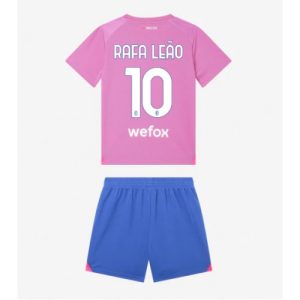 AC Milan Fotballdrakt Rafael Leao #10 Tredjedrakt Barn 2023-24 Kortermet (+ Korte bukser)