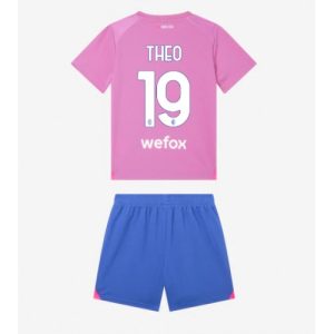 AC Milan Fotballdrakt Theo Hernandez #19 Tredjedrakt Barn 2023-24 Kortermet (+ Korte bukser)