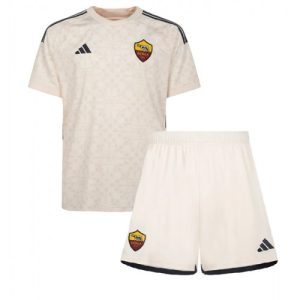 AS Roma Fotballdrakt Barn Bortedrakt 2023-24 Kortermet (+ Korte bukser)