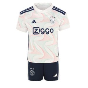 Ajax Fotballdrakt Barn Bortedrakt 2023-24 Kortermet (+ Korte bukser)