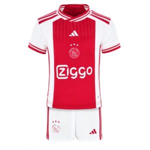 Ajax Fotballdrakt Barn Hjemmedrakt 2023-24 Kortermet (+ Korte bukser)