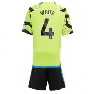 Arsenal Fotballdrakt Barn Benjamin White #4 Bortedrakt 2023-24 Kortermet (+ Korte bukser)