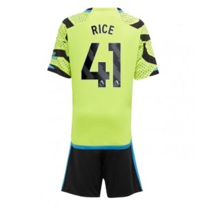 Arsenal Fotballdrakt Barn Declan Rice #41 Bortedrakt 2023-24 Kortermet (+ Korte bukser)