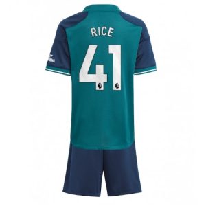 Arsenal Fotballdrakt Barn Declan Rice #41 Tredjedrakt 2023-24 Kortermet (+ Korte bukser)