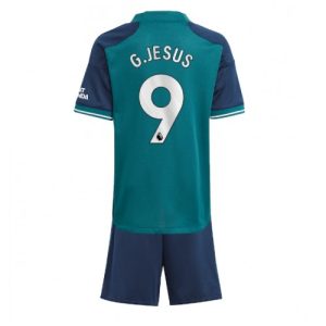 Arsenal Fotballdrakt Barn Gabriel Jesus #9 Tredjedrakt 2023-24 Kortermet (+ Korte bukser)