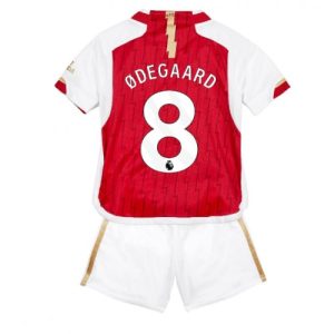 Arsenal Fotballdrakt Barn Martin Odegaard #8 Hjemmedrakt 2023-24 Kortermet (+ Korte bukser)