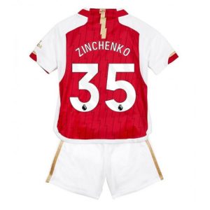 Arsenal Fotballdrakt Barn Oleksandr Zinchenko #35 Hjemmedrakt 2023-24 Kortermet (+ Korte bukser)