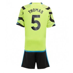Arsenal Fotballdrakt Barn Thomas Partey #5 Bortedrakt 2023-24 Kortermet (+ Korte bukser)