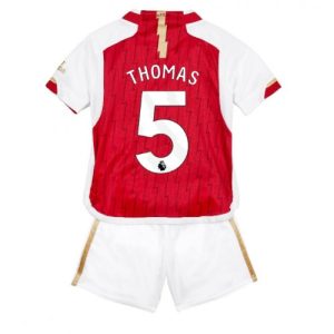 Arsenal Fotballdrakt Barn Thomas Partey #5 Hjemmedrakt 2023-24 Kortermet (+ Korte bukser)