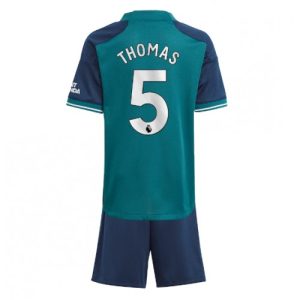 Arsenal Fotballdrakt Barn Thomas Partey #5 Tredjedrakt 2023-24 Kortermet (+ Korte bukser)