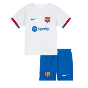 Barcelona Fotballdrakt Bortedrakt Barn 2023-24 Kortermet (+ Korte bukser)