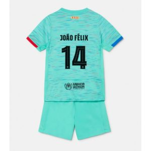 Barcelona Fotballdrakt Joao Felix #14 Tredjedrakt Barn 2023-24 Kortermet (+ Korte bukser)