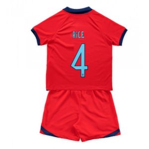 England Fotballdrakt Barn Declan Rice #4 Bortedrakt FIFA VM 2022 Kortermet (+ Korte bukser)