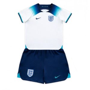 England Fotballdrakt Barn Hjemmedrakt FIFA VM 2022 Kortermet (+ Korte bukser)