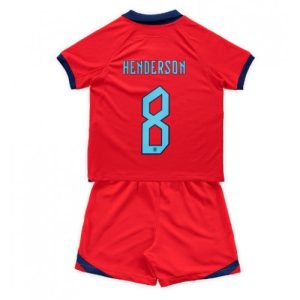 England Fotballdrakt Barn Jordan Henderson #8 Bortedrakt FIFA VM 2022 Kortermet (+ Korte bukser)