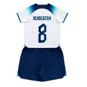 England Fotballdrakt Barn Jordan Henderson #8 Hjemmedrakt FIFA VM 2022 Kortermet (+ Korte bukser)