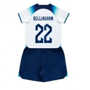 England Fotballdrakt Barn Jude Bellingham #22 Hjemmedrakt FIFA VM 2022 Kortermet (+ Korte bukser)