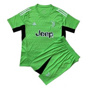 Fotballdrakt Barn Juventus Keeper Bortedrakt 2023-24 Kortermet (+ Korte bukser)
