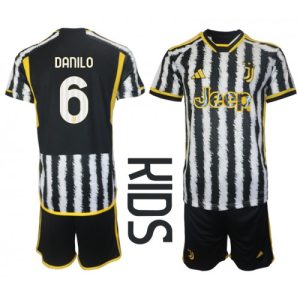 Juventus Fotballdrakt Barn Danilo Luiz #6 Hjemmedrakt 2023-24 Kortermet (+ Korte bukser)