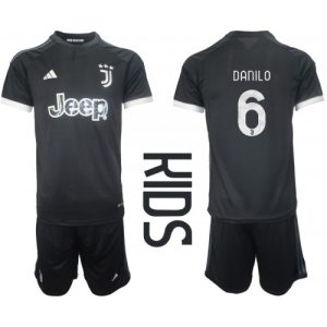 Juventus Fotballdrakt Barn Danilo Luiz #6 Tredjedrakt 2023-24 Kortermet (+ Korte bukser)