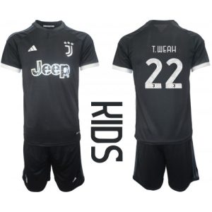 Juventus Fotballdrakt Barn Timothy Weah #22 Tredjedrakt 2023-24 Kortermet (+ Korte bukser)