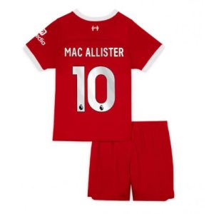 Liverpool Fotballdrakt Barn Alexis Mac Allister #10 Hjemmedrakt 2023-24 Kortermet (+ Korte bukser)
