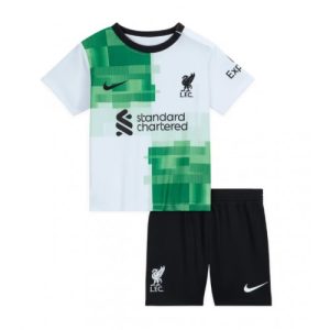 Liverpool Fotballdrakt Barn Bortedrakt 2023-24 Kortermet (+ Korte bukser)