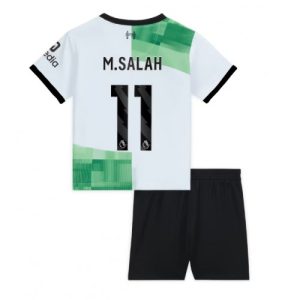 Liverpool Fotballdrakt Barn Mohamed Salah #11 Bortedrakt 2023-24 Kortermet (+ Korte bukser)