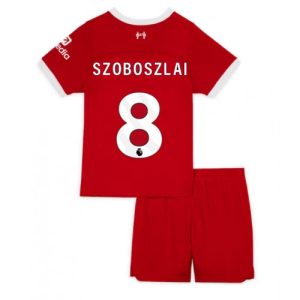 Liverpool Fotballdrakt Barn Szoboszlai Dominik #8 Hjemmedrakt 2023-24 Kortermet (+ Korte bukser)