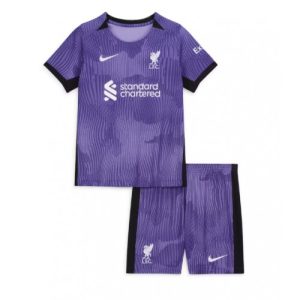 Liverpool Fotballdrakt Barn Tredjedrakt 2023-24 Kortermet (+ Korte bukser)