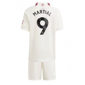 Manchester United Fotballdrakt Barn Anthony Martial #9 Tredjedrakt 2023-24 Kortermet (+ Korte bukser)