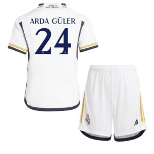 Real Madrid Fotballdrakt Arda Guler #24 Hjemmedrakt Barn 2023-24 Kortermet (+ Korte bukser)