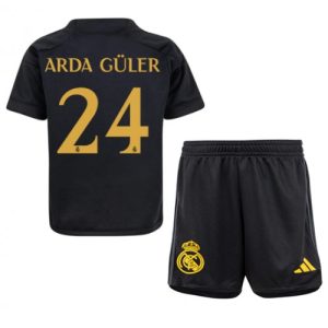Real Madrid Fotballdrakt Arda Guler #24 Tredjedrakt Barn 2023-24 Kortermet (+ Korte bukser)