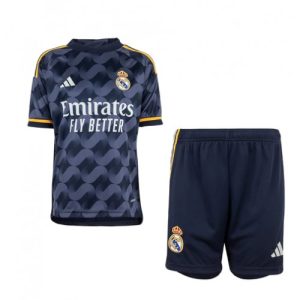 Real Madrid Fotballdrakt Barn Bortedrakt 2023-24 Kortermet (+ Korte bukser)