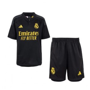Real Madrid Fotballdrakt Barn Tredjedrakt 2023-24 Kortermet (+ Korte bukser)