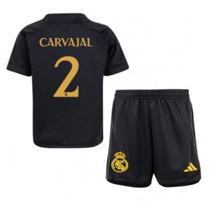 Real Madrid Fotballdrakt Daniel Carvajal #2 Tredjedrakt Barn 2023-24 Kortermet (+ Korte bukser)