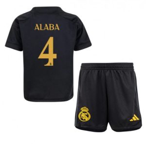 Real Madrid Fotballdrakt David Alaba #4 Tredjedrakt Barn 2023-24 Kortermet (+ Korte bukser)